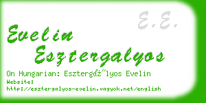 evelin esztergalyos business card